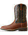 Image #2 - Ariat Men's Ridgeback Western Performance Boots - Broad Square Toe, Brown, hi-res