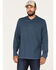 Image #1 - Brothers and Sons Men's Henley Thermal T-Shirt, Blue, hi-res