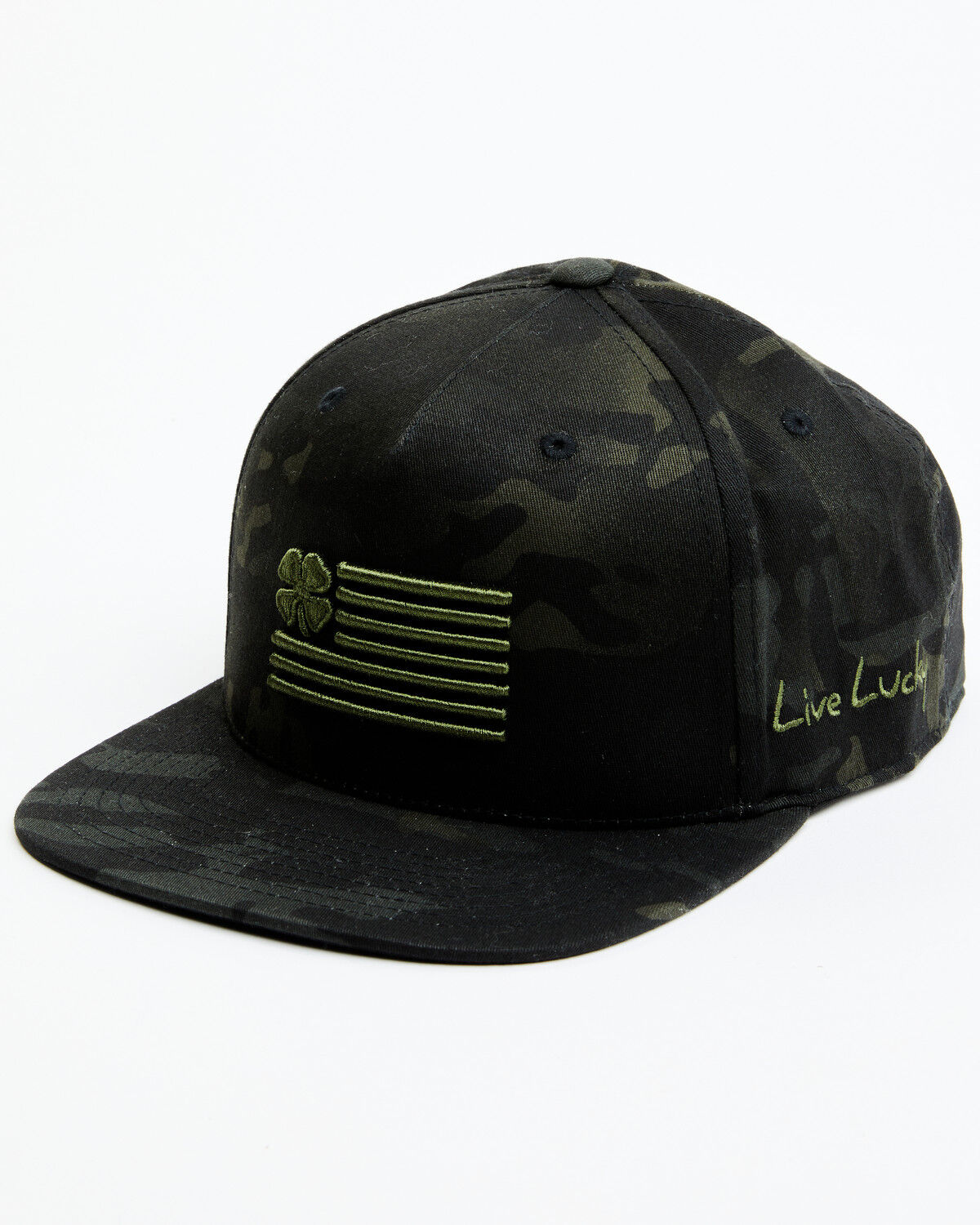 Image #1 - Black Clover Men's Camo Print Clover Nation Ball Cap, Camouflage, hi-res