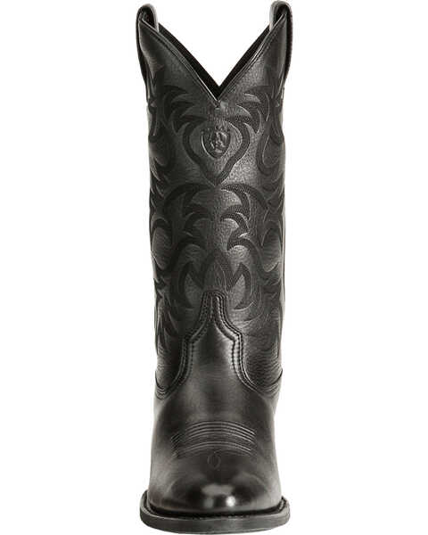 Image #5 - Ariat Men's Heritage Deertan Western Performance Boots - Round Toe, Black, hi-res