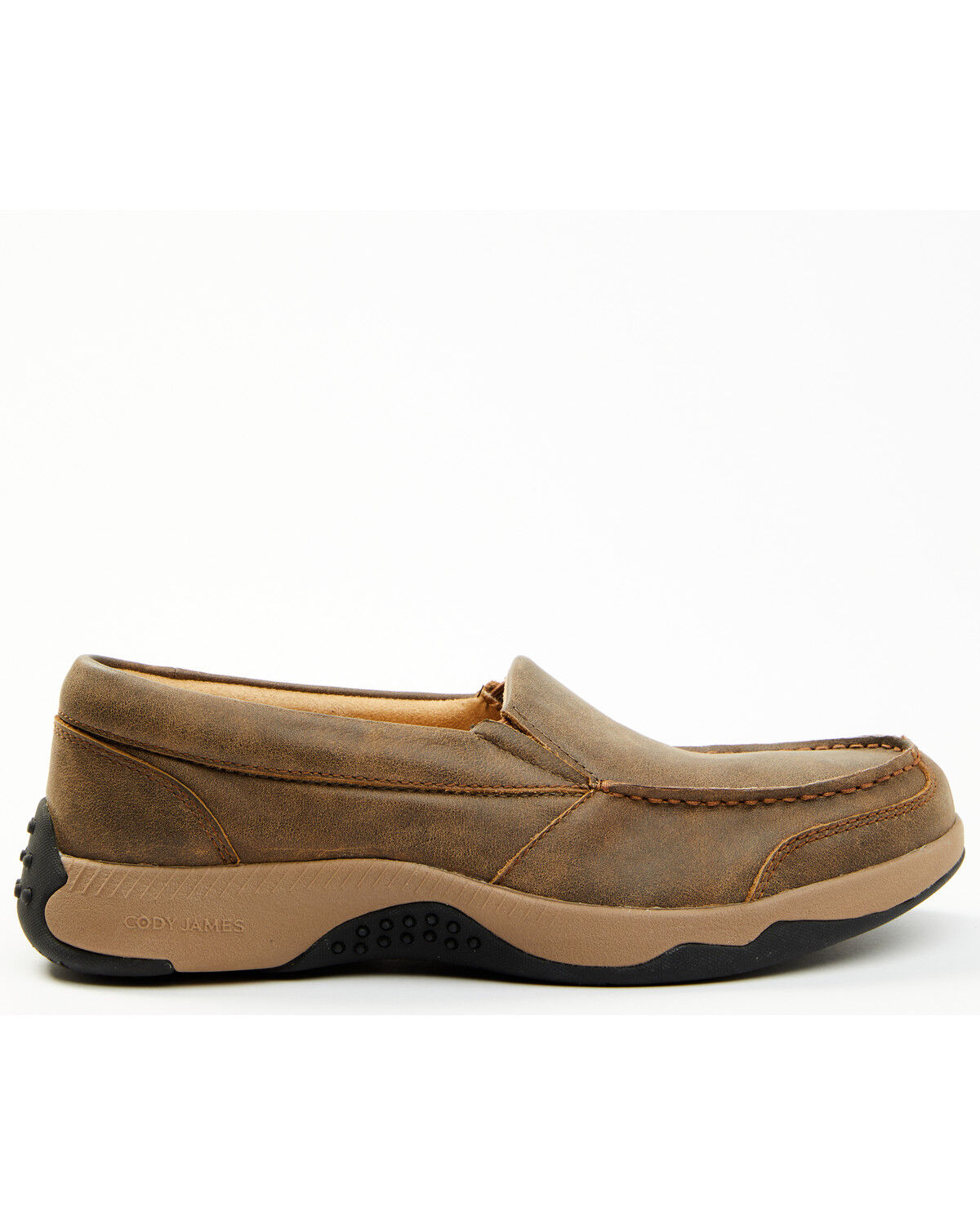 Image #2 - Cody James Men's Trust Me Beaned Slip-On Casual Oxford Shoes - Moc Toe, Tan, hi-res