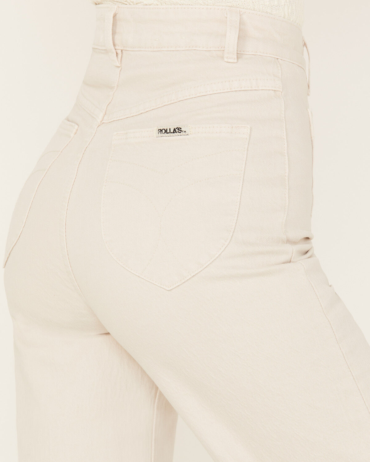 Image #4 - Rolla's Women's High Rise Sailor Jeans, Off White, hi-res