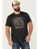 Image #1 - Brothers and Sons Men's Outlook Eagle Short Sleeve Graphic T-Shirt, Black, hi-res
