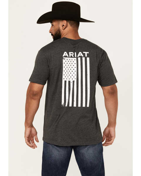 Image #4 - Ariat Men's Freedom Short Sleeve Graphic T-Shirt, Black, hi-res