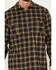 Image #3 - Hawx Men's FR Midweight Plaid Print Long Sleeve Button-Down Work Shirt, Brown, hi-res
