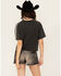 Image #4 - Youth in Revolt Women's Nashville Varsity Short Sleeve Graphic Tee, Black, hi-res