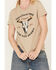 Image #3 - Paramount Network's Yellowstone Women's Dutton Ranch Short Sleeve Graphic Tee, Ivory, hi-res