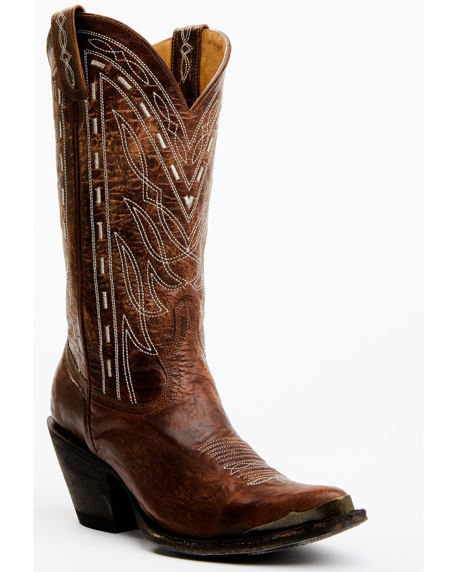 Womens dark brown cowboy boots store