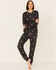 Image #4 - PJ Salvage Women's Lil Hearts Lounge Pants, Charcoal, hi-res