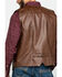 Image #6 - Cripple Creek Men's Whiskey Brown Faux Leather Vest, Med Brown, hi-res