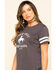 Image #5 - Cut & Paste Women's Cowboy Casanova Football Tee, Black, hi-res