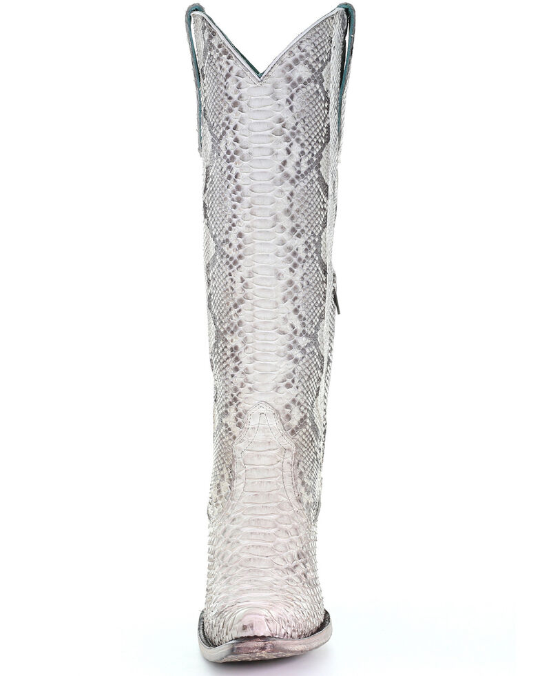 women's python western boots
