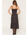 Image #4 - Angie Women's Floral Print Sleeveless Midi Dress, Black, hi-res
