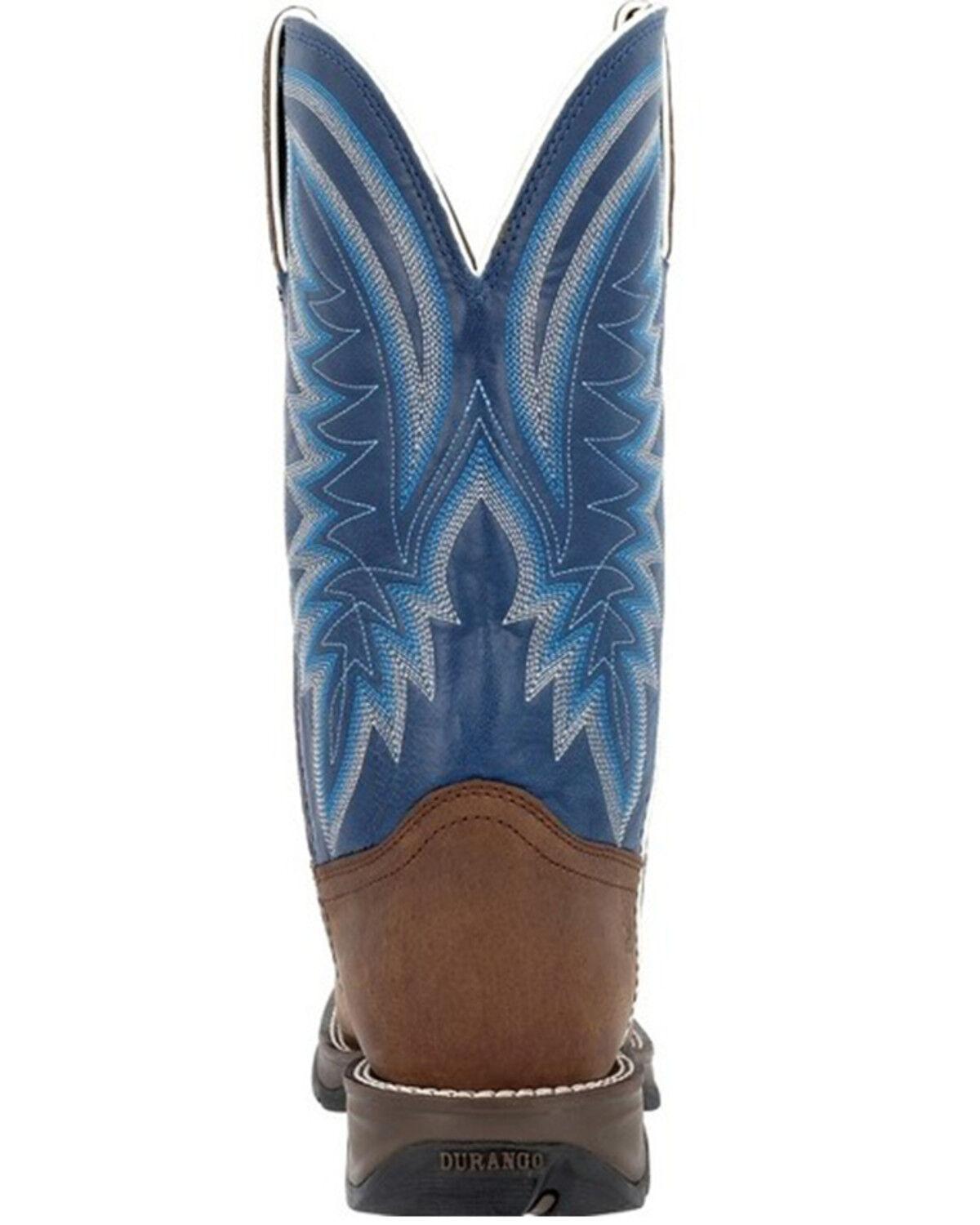 Image #5 - Durango Men's Rebel Performance Western Boots - Square Toe, Blue, hi-res
