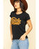 Image #5 - Bandit Brand Women's Horsepower Graphic Short Sleeve Tee, Black, hi-res