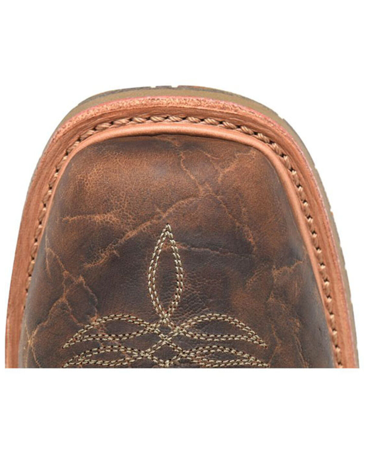 Image #4 - Double H Men's Baker Pull-On Work Boots - Steel Toe, Tan, hi-res