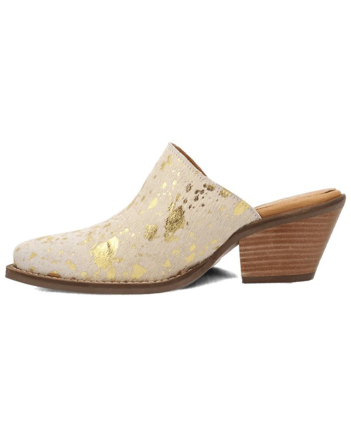 Image #3 - Dingo Women's Cash Cow Mules, Gold, hi-res