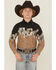Image #1 - Panhandle Slim Boys' Cards Border Long Sleeve Snap Western Shirt, Tan, hi-res