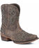 Image #1 - Roper Women's Amelia Eagle Overlay Western Boots - Snip Toe, Brown, hi-res