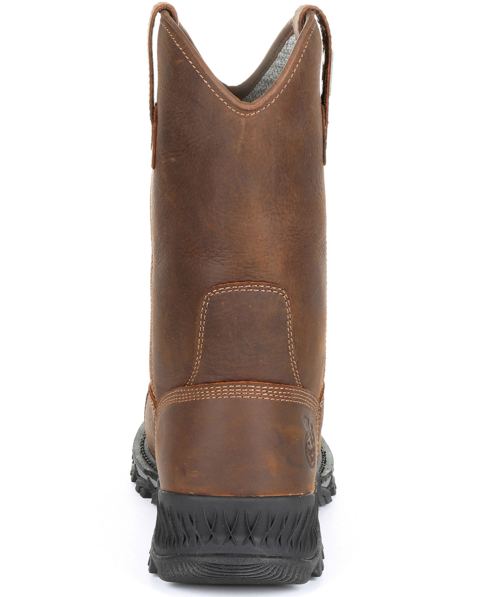 Image #4 - Georgia Boot Men's Rumbler Waterproof Western Work Boots - Composite Toe, Black/brown, hi-res