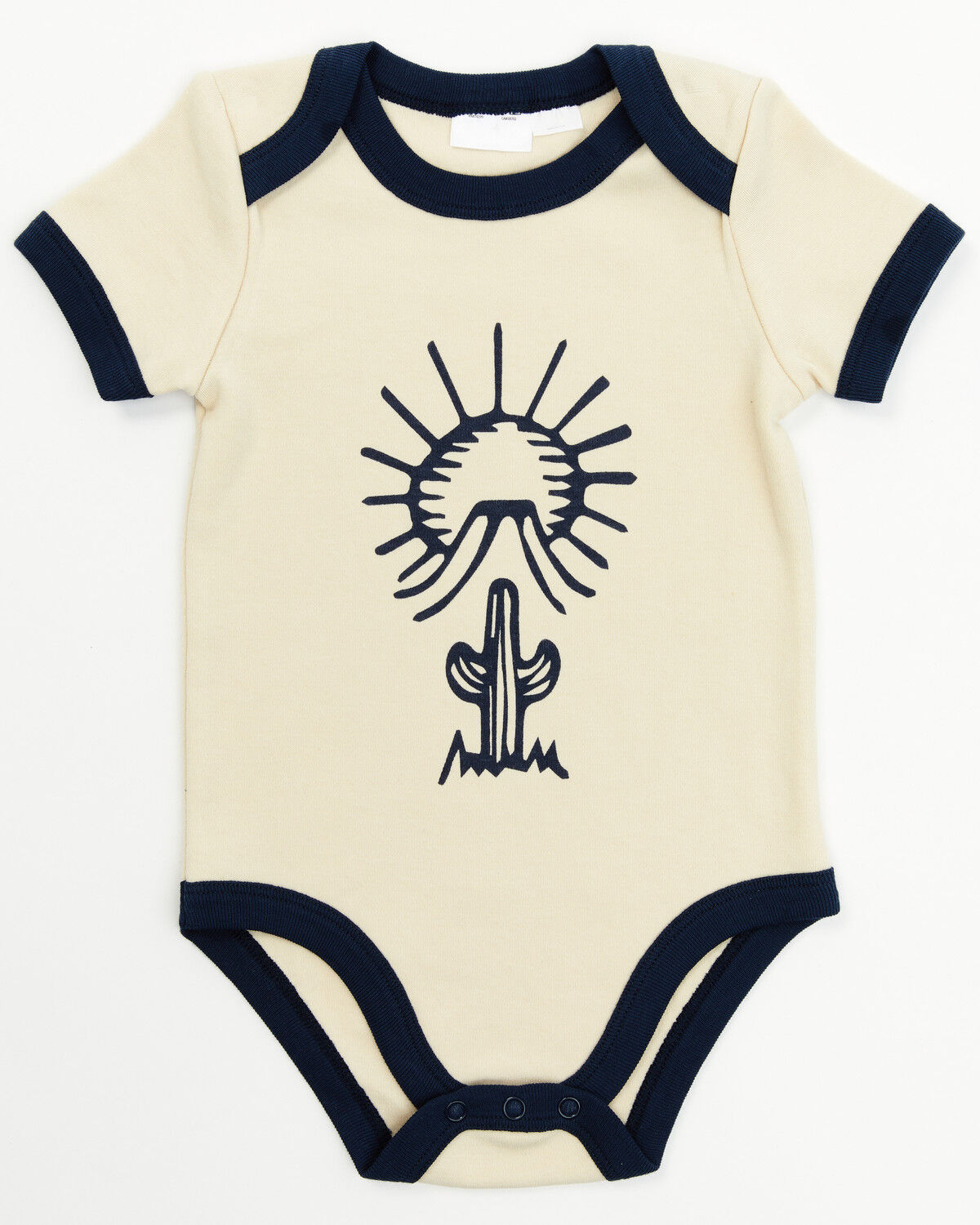 Image #4 - Cody James Infant Boys' Desert Conversation Print Onesie Footed PJ Set - 2-Piece, Navy, hi-res
