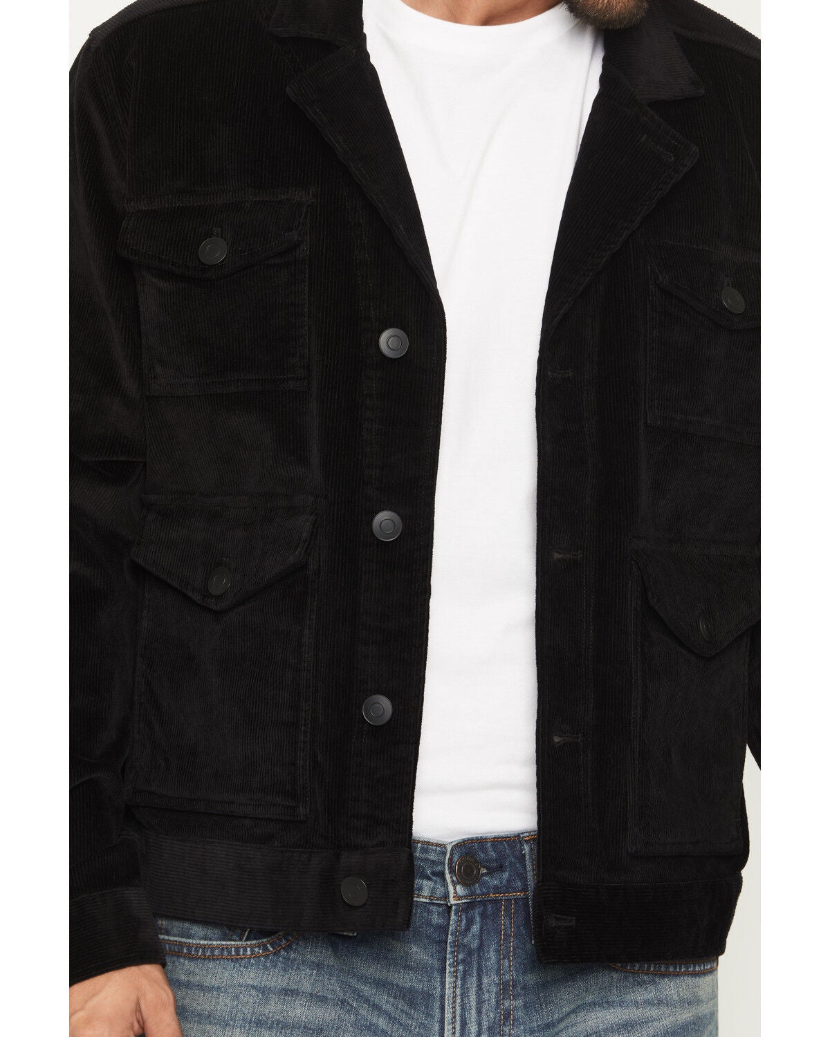 Image #3 - Moonshine Spirit&reg; Men's Unlined Corduroy Single Breasted Jacket, Black, hi-res