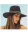Image #2 - Nikki Beach Women's Monte Carlo Straw Rancher Hat, Black, hi-res