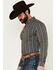 Image #3 - Cody James Men's Boa Dobby Striped Print Long Sleeve Button-Down Stretch Western Shirt , Black, hi-res
