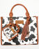 Image #1 - Wrangler X Boot Barn Cow Print Mini Handbag Charm, Multi, hi-res