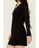 Image #3 - Idyllwind Women's Lois Studded Long Sleeve Fringe Mini Dress, Black, hi-res
