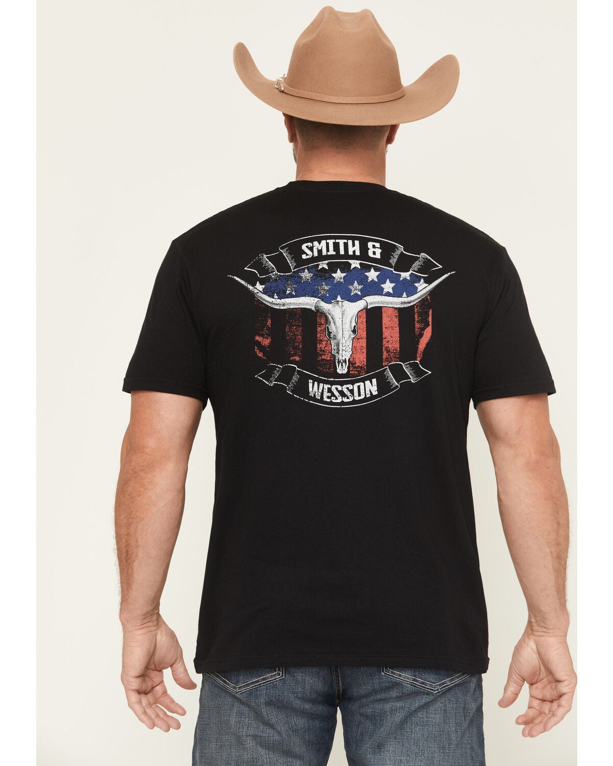 Smith & Wesson Men's Preserving Freedom Patriotic Short Sleeve Graphic T-Shirt, Black, hi-res