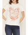 Image #3 - Wrangler Women's Luck Ain't Got Noting To Do With It Short Sleeve Graphic Tee, White, hi-res