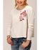 Image #1 - Roper Women's Waffle-Slub Knit Top , Cream, hi-res