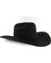 Rodeo King Men's Low Rodeo 7X Felt Cowboy Hat, Black, hi-res