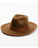 Image #1 - Brixton Men's Reno Fedora, Brown, hi-res