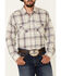 Ariat Men's Dunscape Atherton Retro Plaid Print Long Sleeve Snap Western Shirt , Tan, hi-res