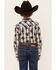 Image #4 - Cody James Boys' Zion Sunset Plaid Print Long Sleeve Snap Western Shirt, Red, hi-res