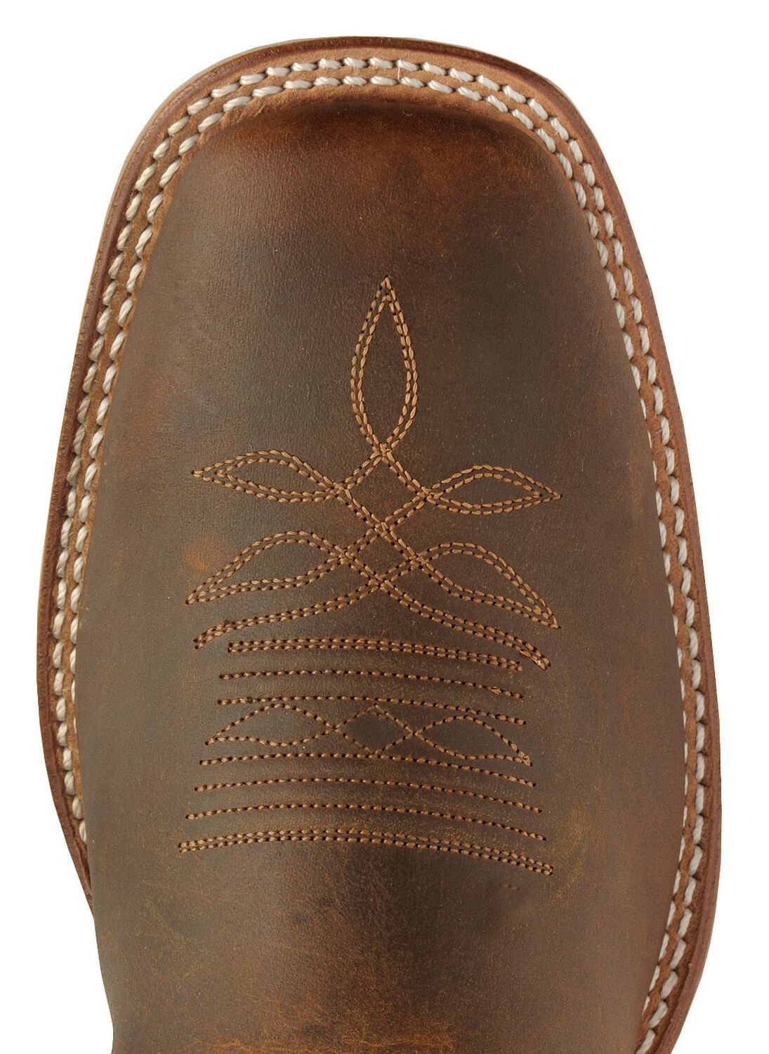 Image #6 - Boulet Men's Stockman Western Boots - Wide Square Toe, Tan, hi-res