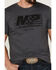 Smith & Wesson Men's M&P USA Distressed Flag Graphic Short Sleeve T-Shirt , Heather Grey, hi-res