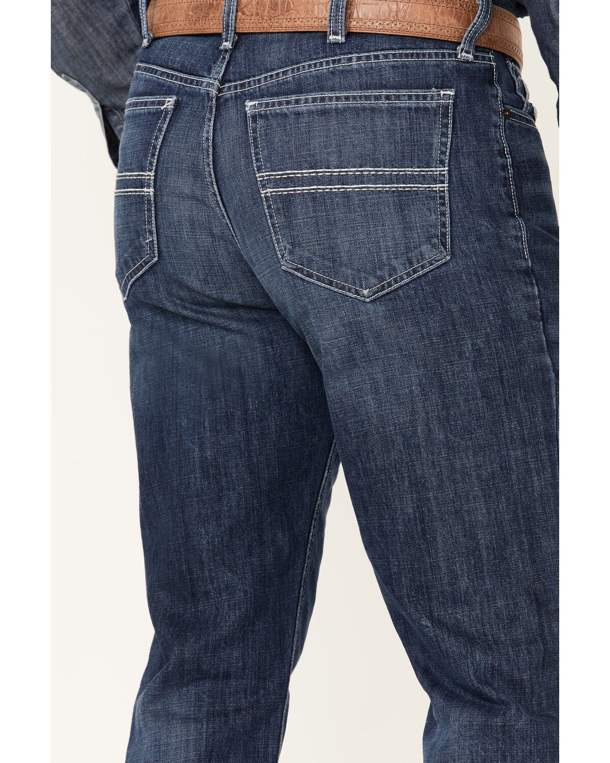 Cinch Men's Silver Label Medium Wash Rigid Slim Straight Jeans