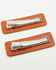 Image #3 - Idyllwind Women's Buck Off Faux Leather Hair Clip Set - 2 Piece, Brown, hi-res