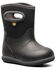 Image #1 - Bogs Toddler Boys' Baby Classic Solid Rainboots, Black, hi-res