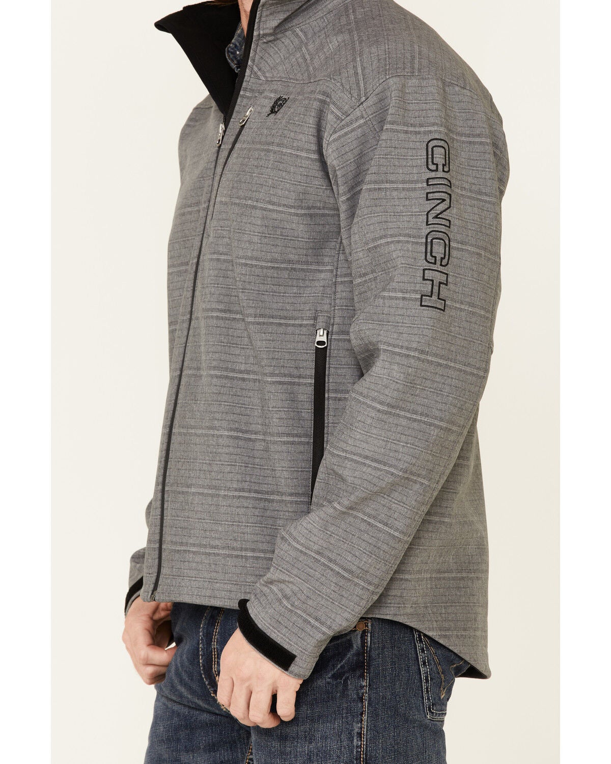 cinch grey jacket