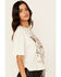 Image #2 - Shyanne Women's Chain Front Whiskey Short Sleeve Graphic Tee, White, hi-res