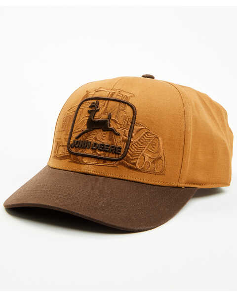 John Deere Men's Logo Silhouette Embroidered Ball Cap , Brown, hi-res