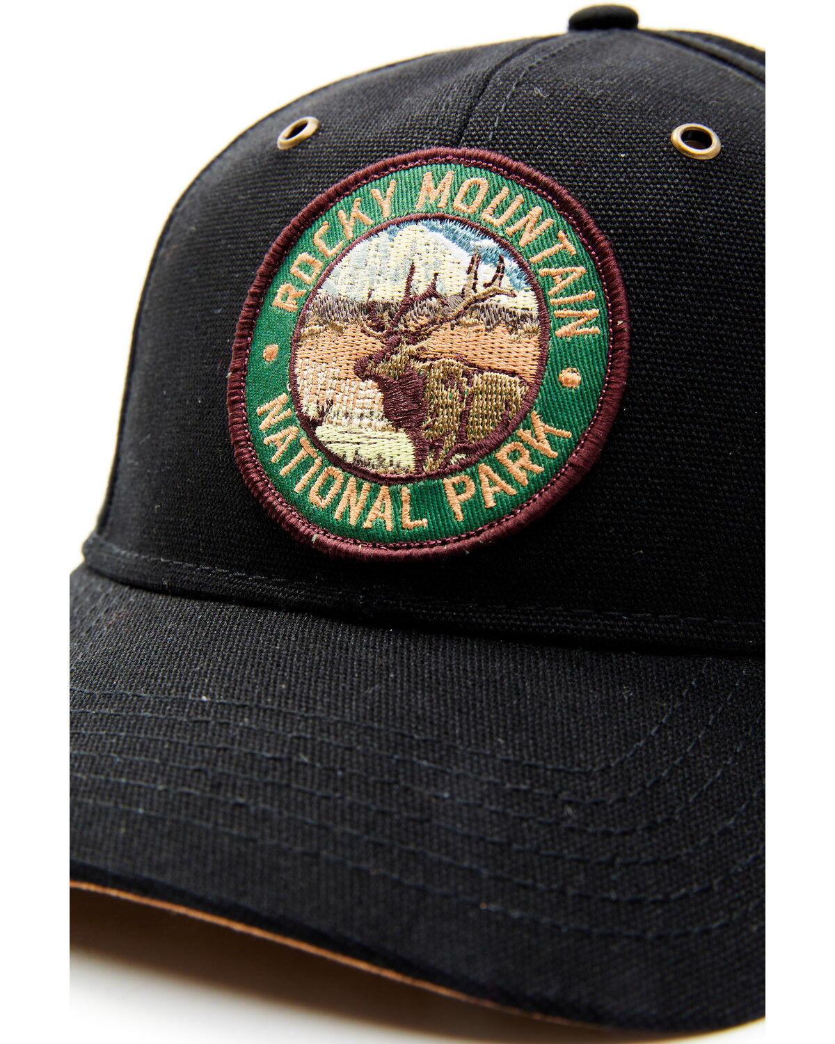 Image #2 - H3 Sportgear Men's Rocky Mountain National Park Patch Ball Cap, Black, hi-res
