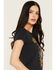 Image #2 - Blue Life Women's Cowgirl Rodeo Short Sleeve Graphic Tee, Black, hi-res