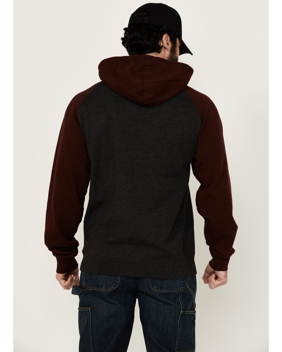 Image #4 - Troll Co Men's 2-Tone Hooded Sweatshirt, Grey, hi-res