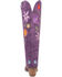 Image #5 - Dingo Women's Flower Power Suede Tall Western Boots - Snip Toe, Purple, hi-res