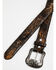 Image #2 - Tanner Mark Men's Jungle Tooled Leather Belt, Brown, hi-res